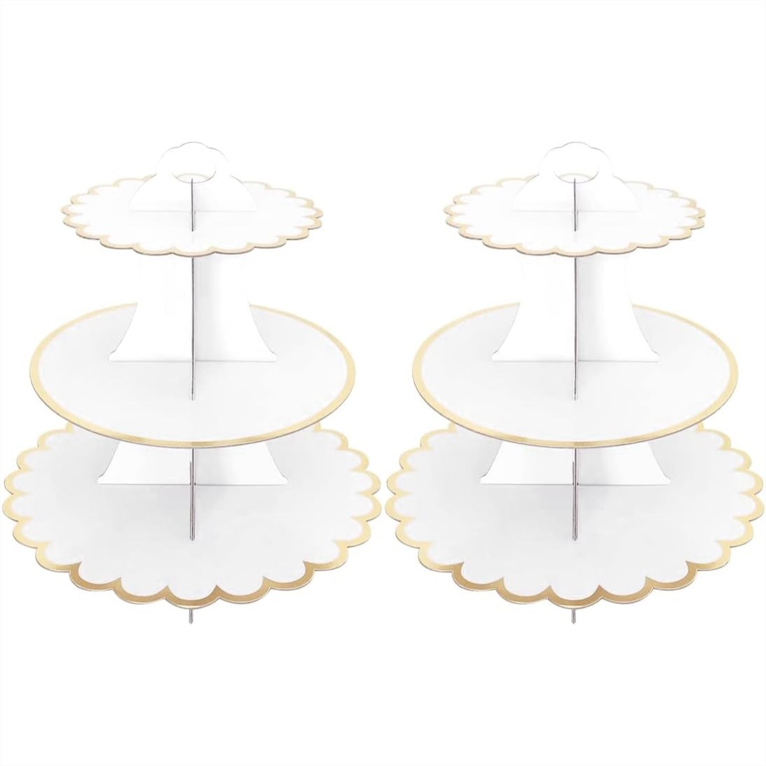 Cupcake Stand Tier - Cardboard Cake Stand 3 Tier, Disposable