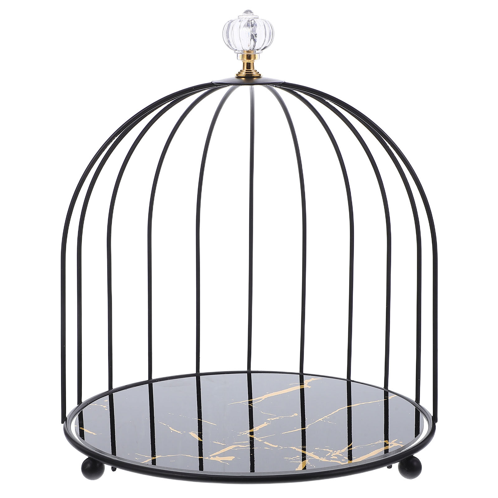 Cupcake Stand Tier - Bird Cage Metal Cake Stand Bowl