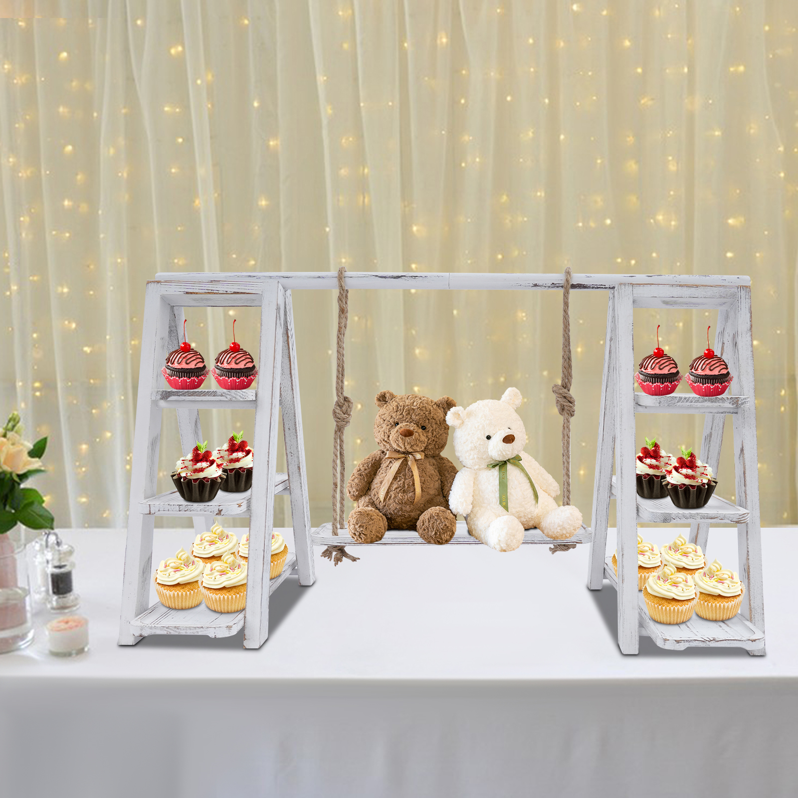 3-Tier A-Shape Cupcake Stand W - Cupcake Stand Tier avaliação e preço
