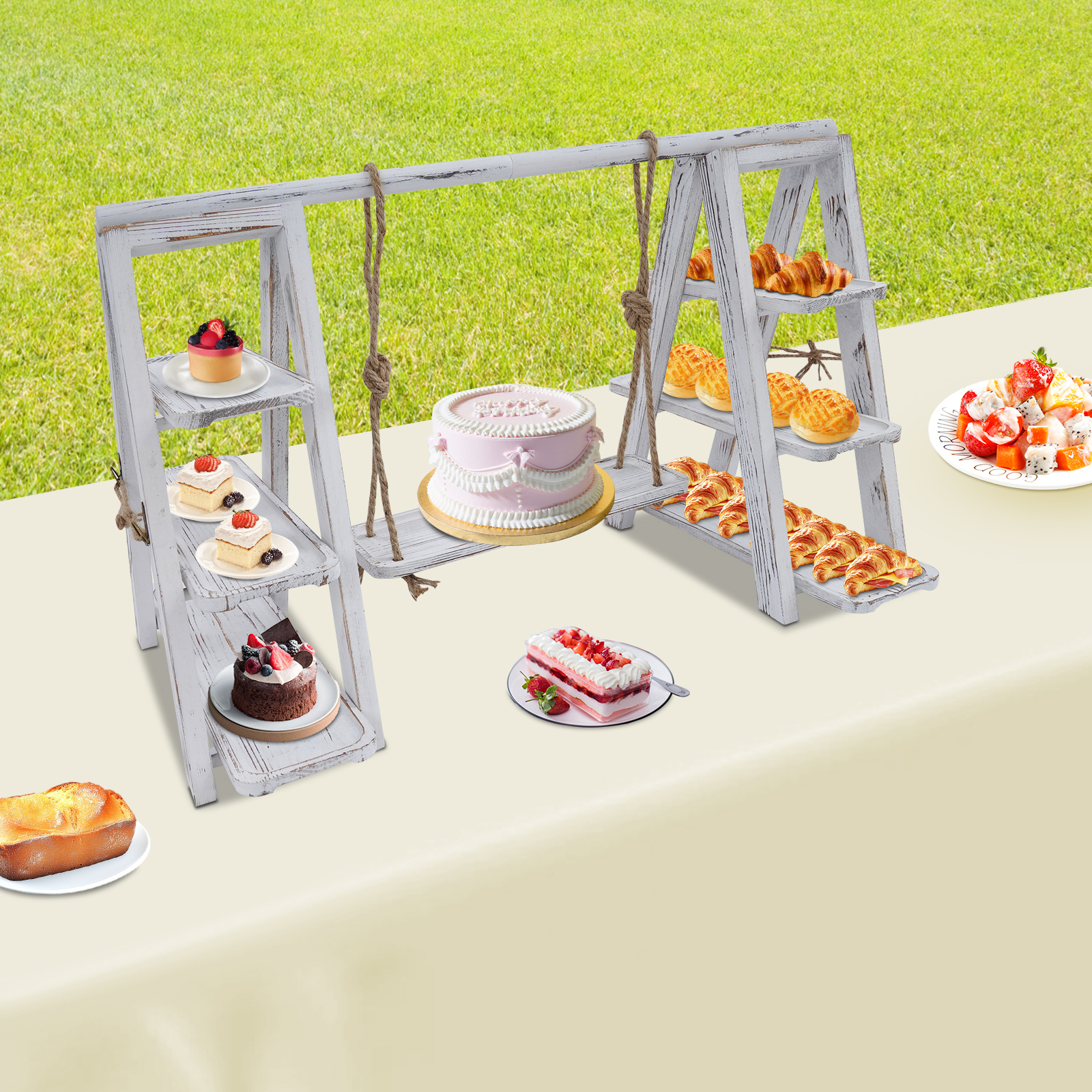3-Tier A-Shape Cupcake Stand W - Cupcake Stand Tier avaliação e preço
