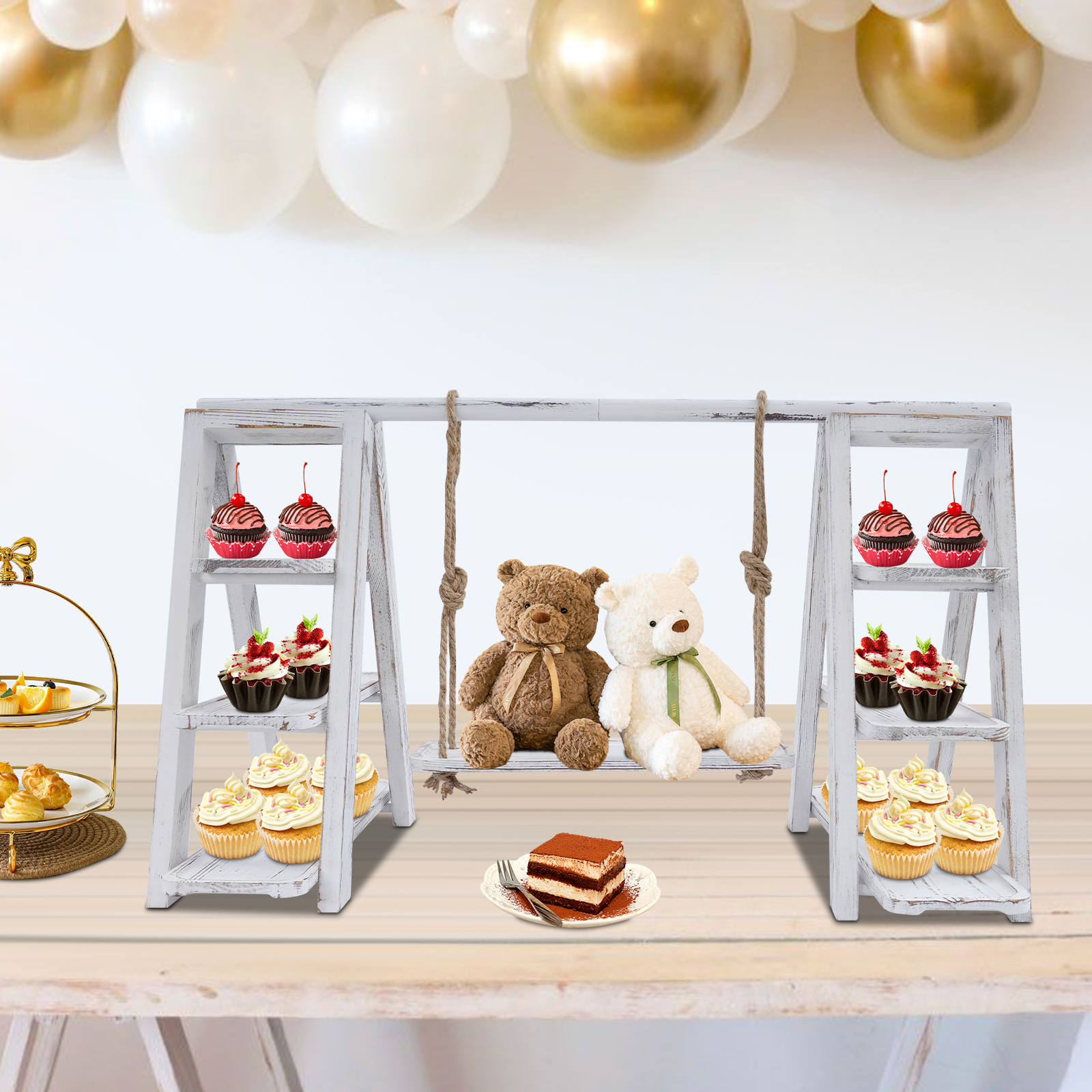 3-Tier A-Shape Cupcake Stand W - Cupcake Stand Tier avaliação e preço
