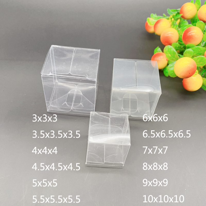 100pcs 3-10cm Square Plastic G - Event Party Box avaliação e preço