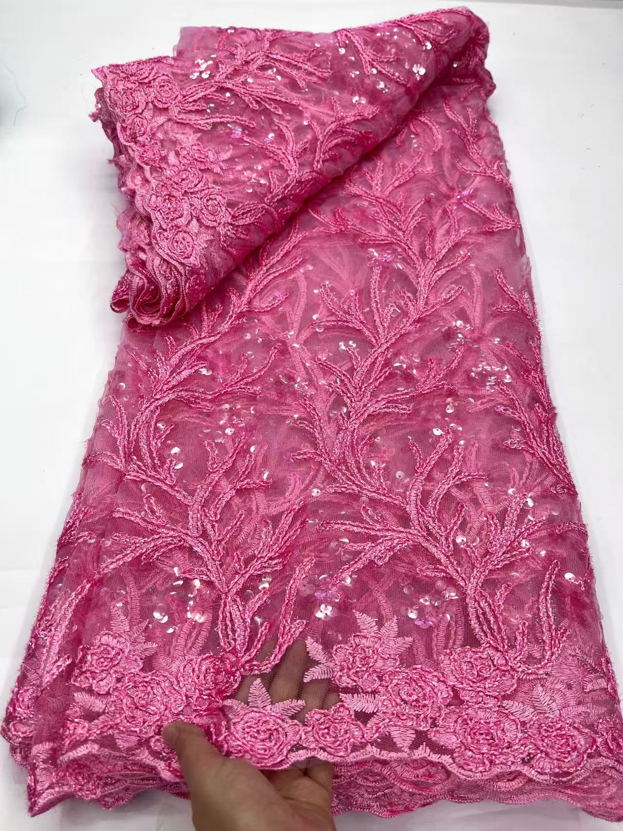 Luxury French Tulle Lace Fabri - Glitter Tablecloth avaliação e preço