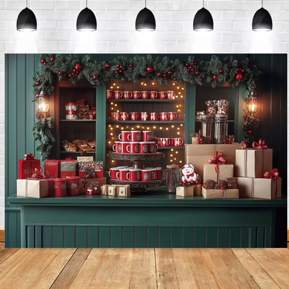 Christmas Photography Backdrop - Dessert Table Backdrop avaliação e preço