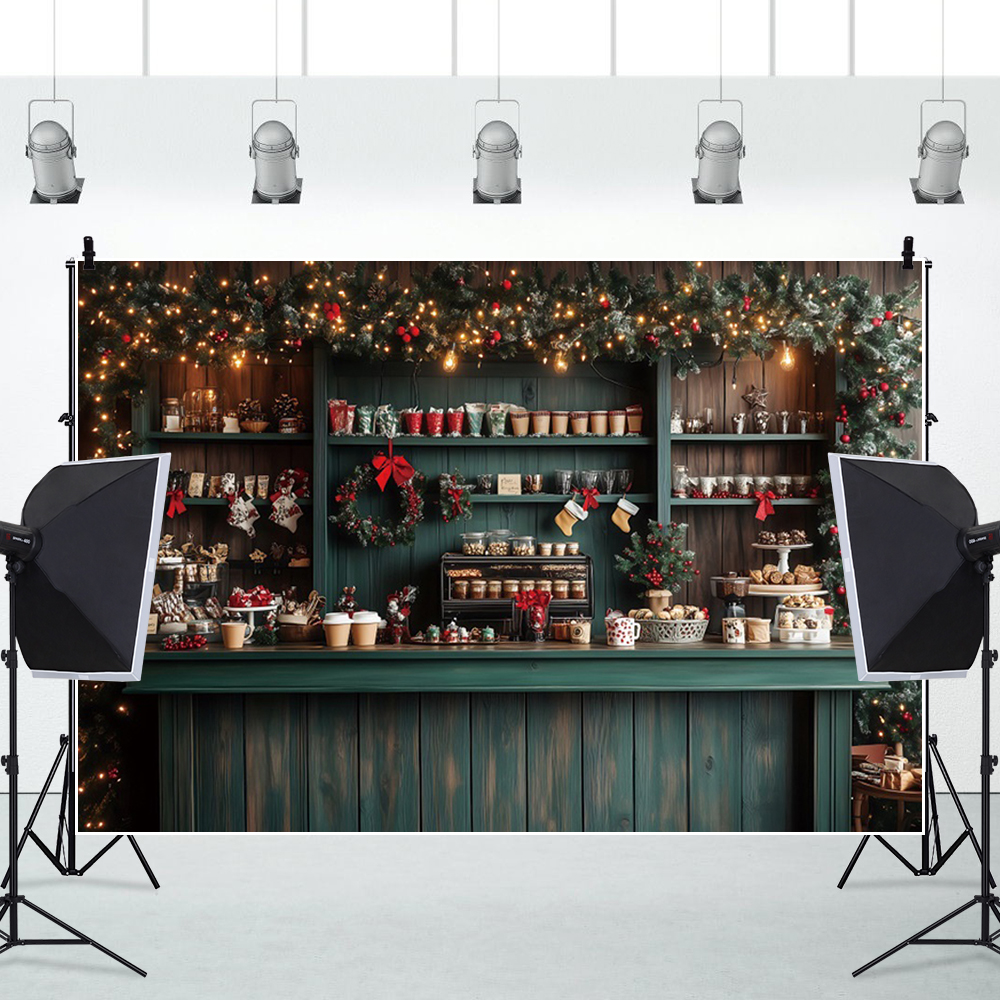 Christmas Photography Backdrop - Dessert Table Backdrop avaliação e preço