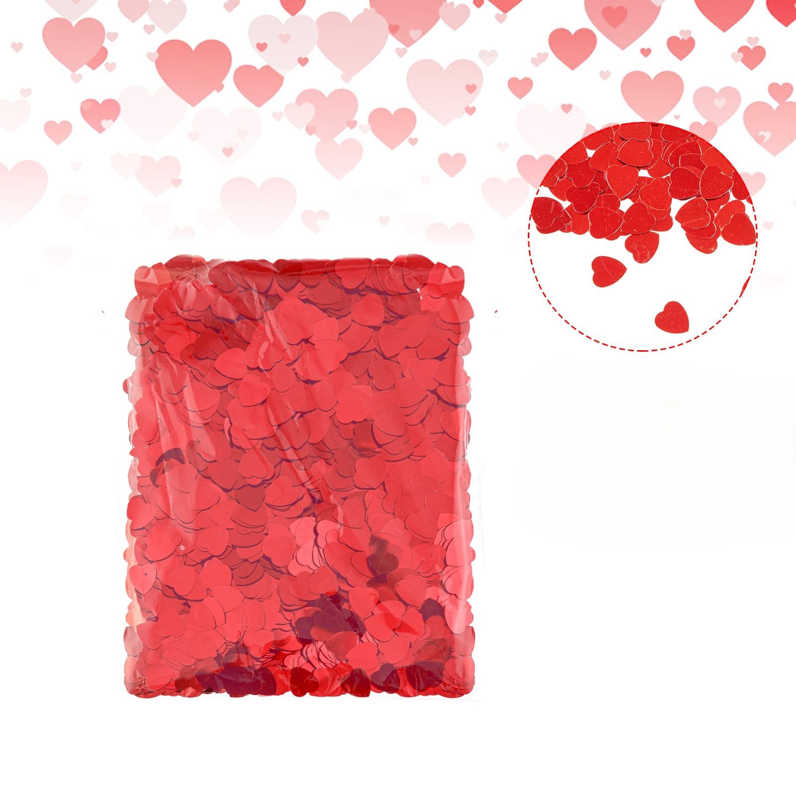 Red Love Heart Table Confetti  - Confetti Cannon Tube avaliação e preço