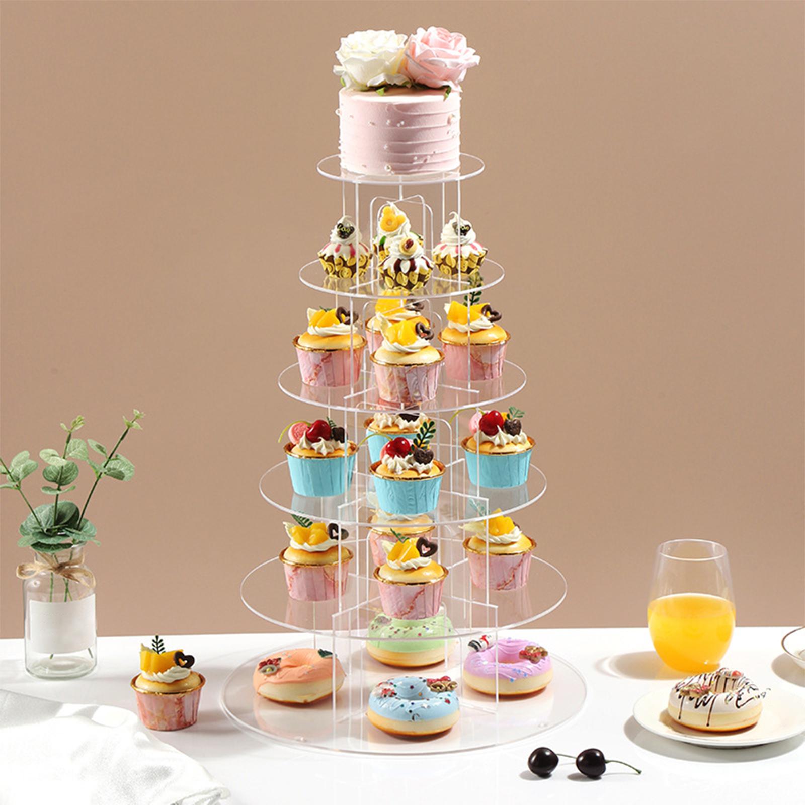 3/4/5 Tier Acrylic Cupcake Sta - Cupcake Stand Tier avaliação e preço