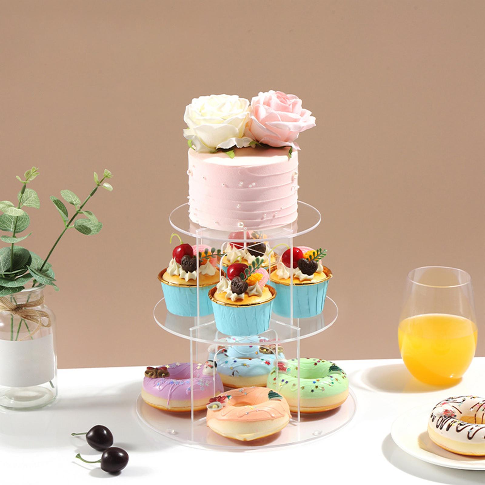 3/4/5 Tier Acrylic Cupcake Sta - Cupcake Stand Tier avaliação e preço