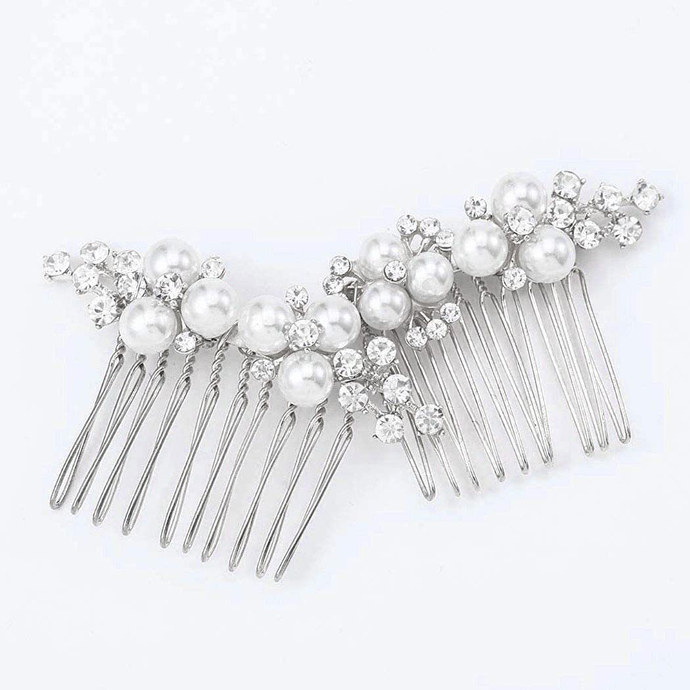 2Pcs Simple Wedding Hair Combs - Event Suppliers avaliação e preço
