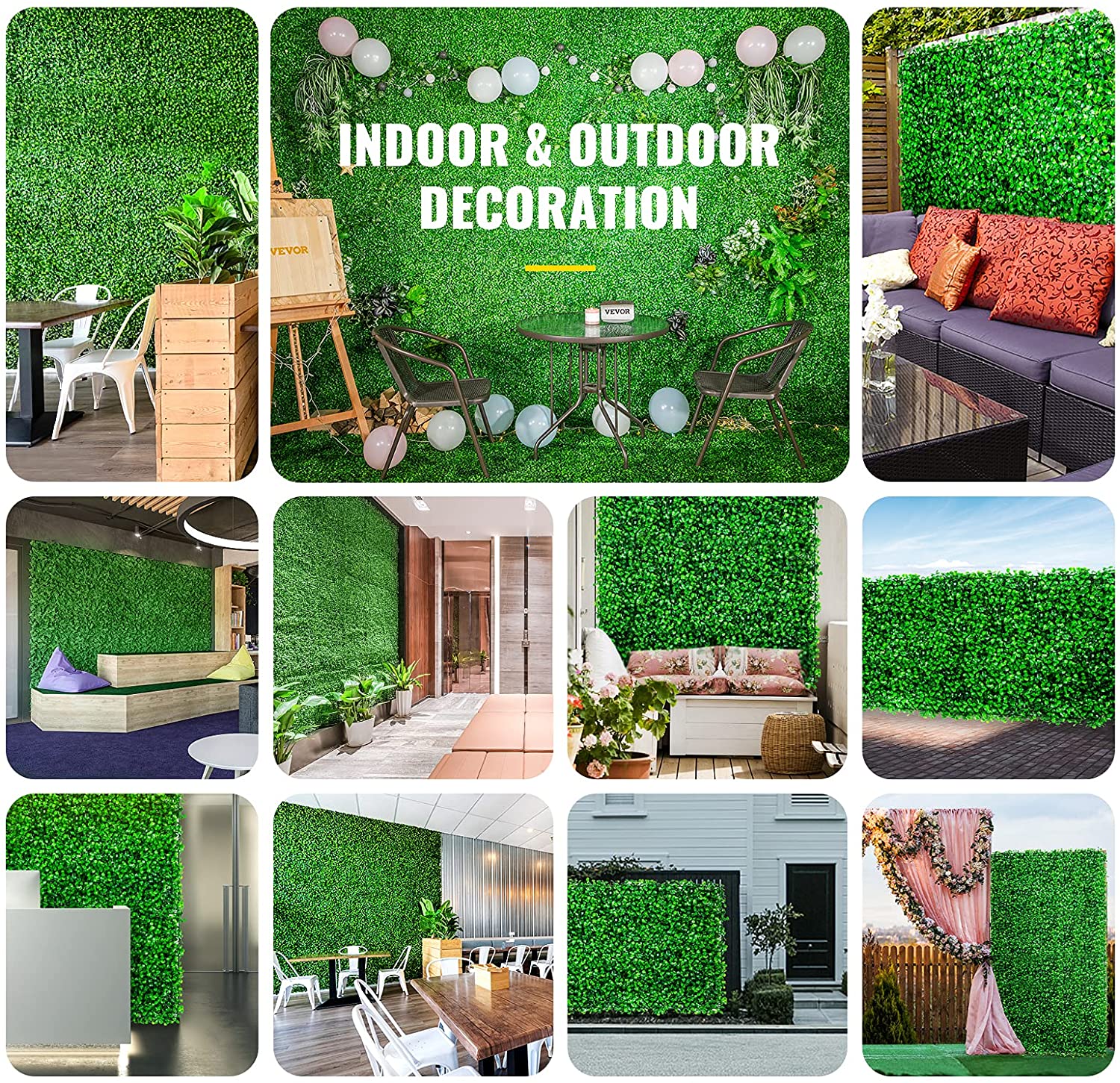 SucceBuy Artificial Plant Wall - Flower Wall Panel avaliação e preço