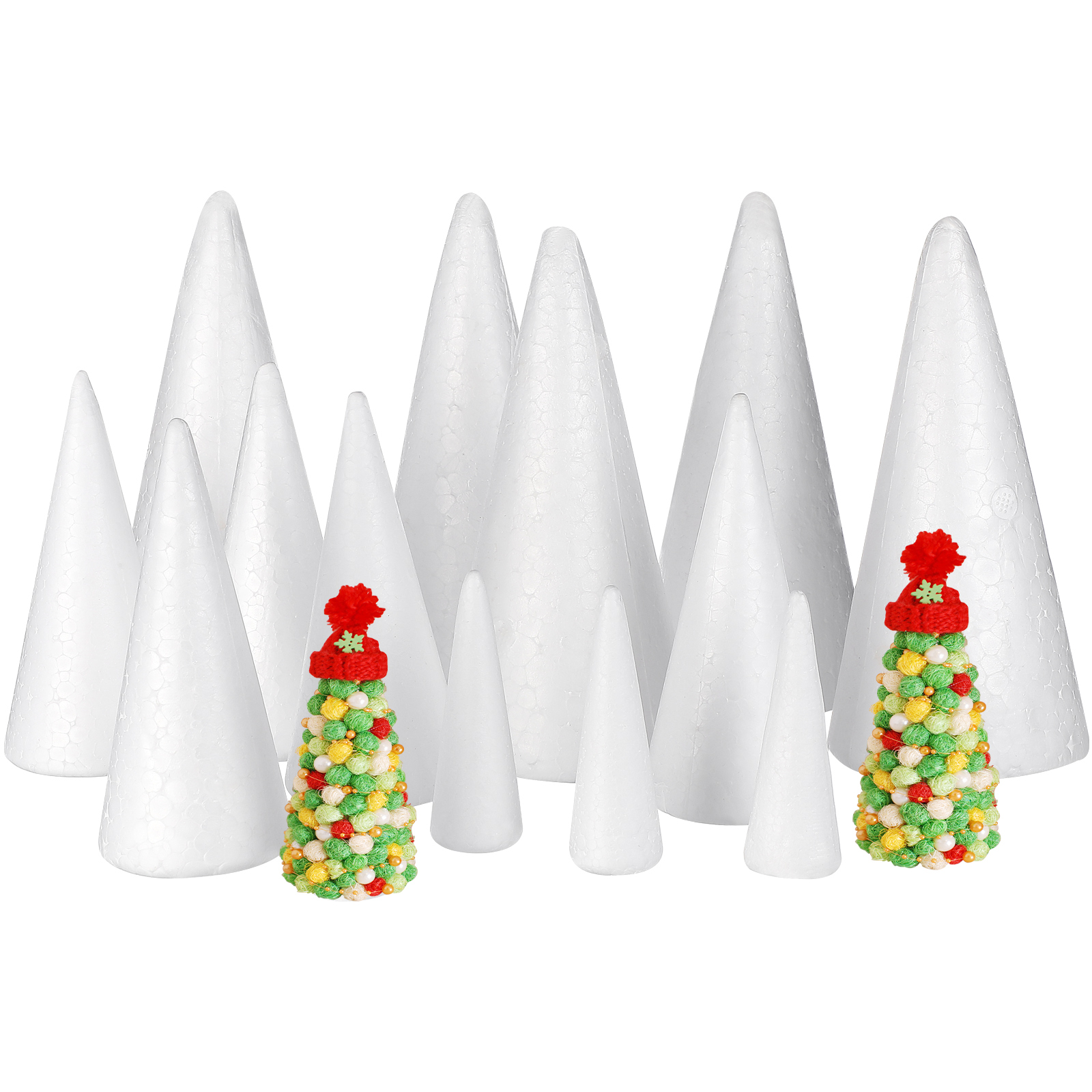15Pcs Solid Foam Diy Cone Chil - Cotton Candy Cone avaliação e preço