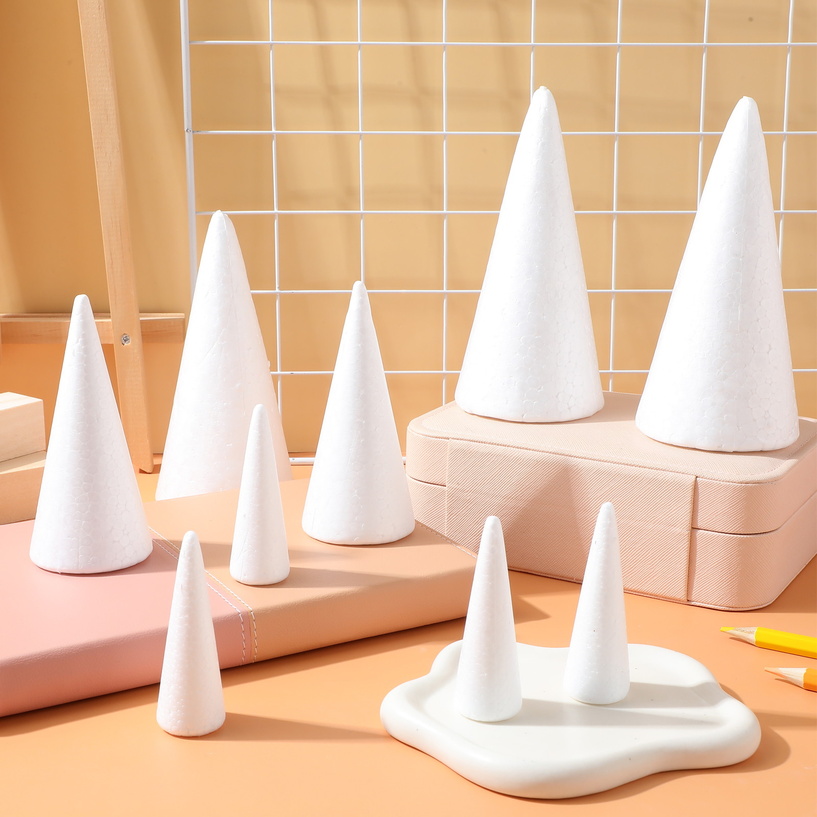 15Pcs Solid Foam Diy Cone Chil - Cotton Candy Cone avaliação e preço