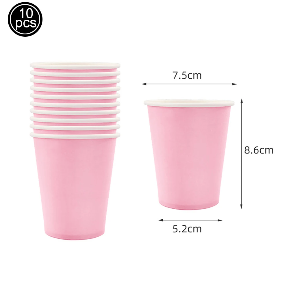 10/20/30/50pcs Solid Color Dis - Paper Straw Color avaliação e preço