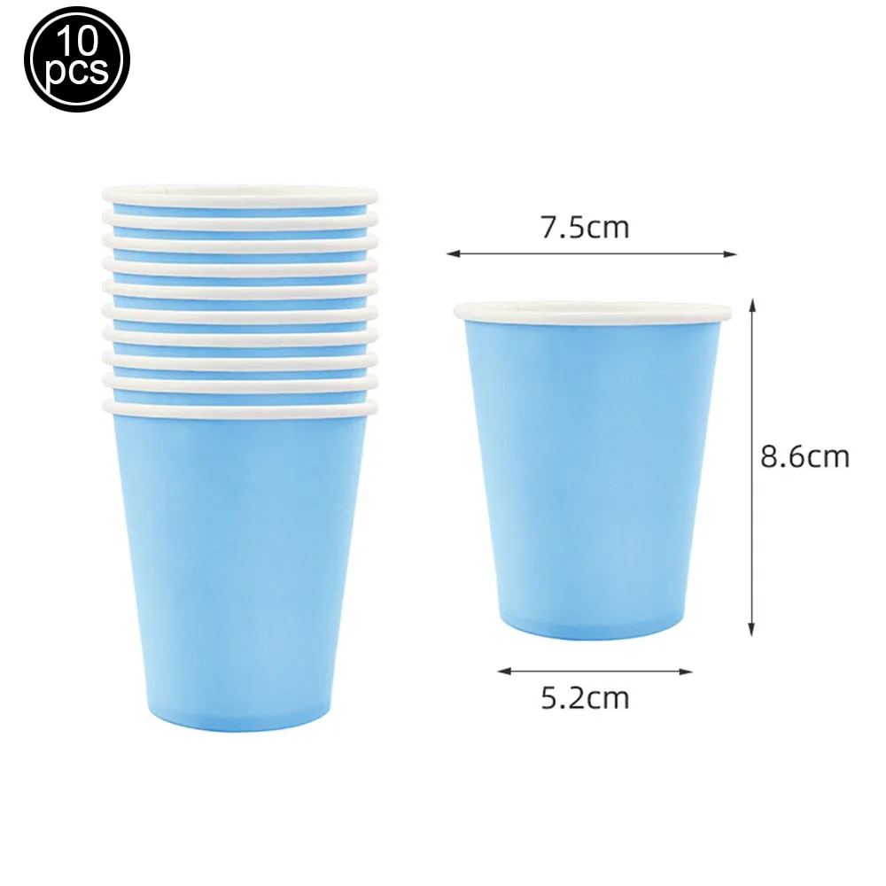 10/20/30/50pcs Solid Color Dis - Paper Straw Color avaliação e preço