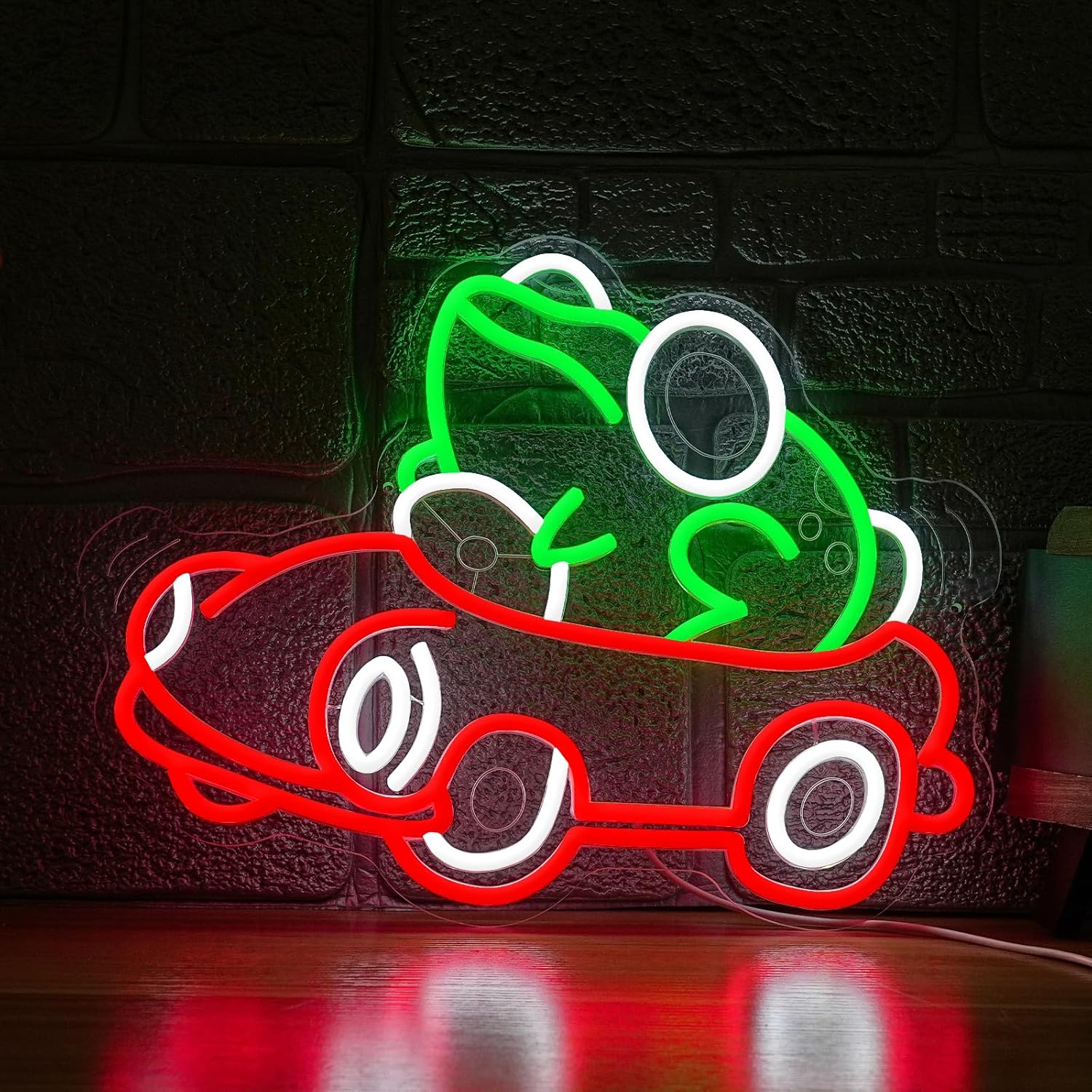 Frog Driving Car Neon Sign Art - Neon Sign Party avaliação e preço