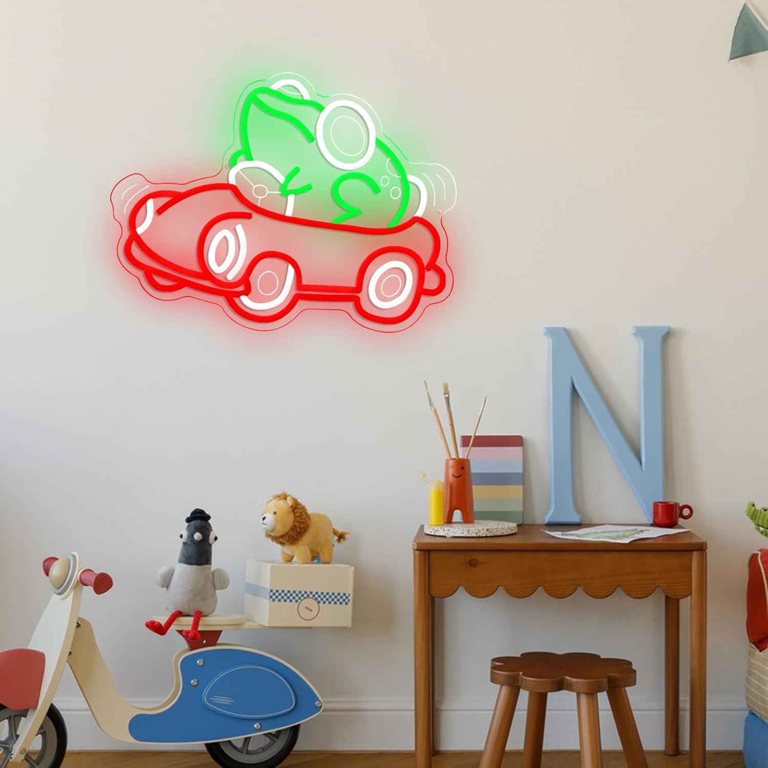 Frog Driving Car Neon Sign Art - Neon Sign Party avaliação e preço
