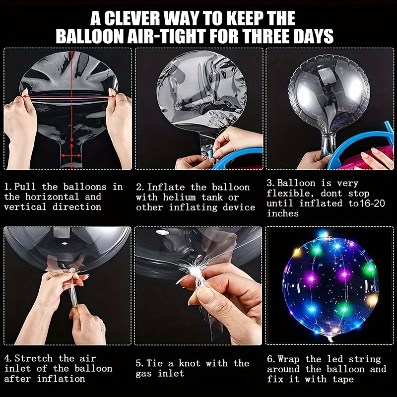 20pcs Wedding Bobo Balloons wi - Led Balloon Light avaliação e preço