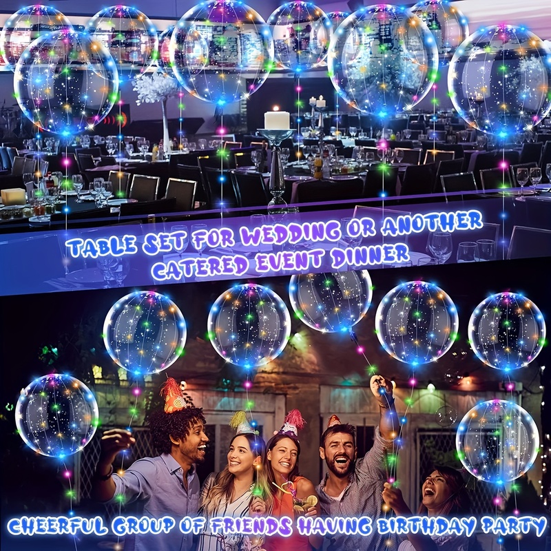 20pcs Wedding Bobo Balloons wi - Led Balloon Light avaliação e preço