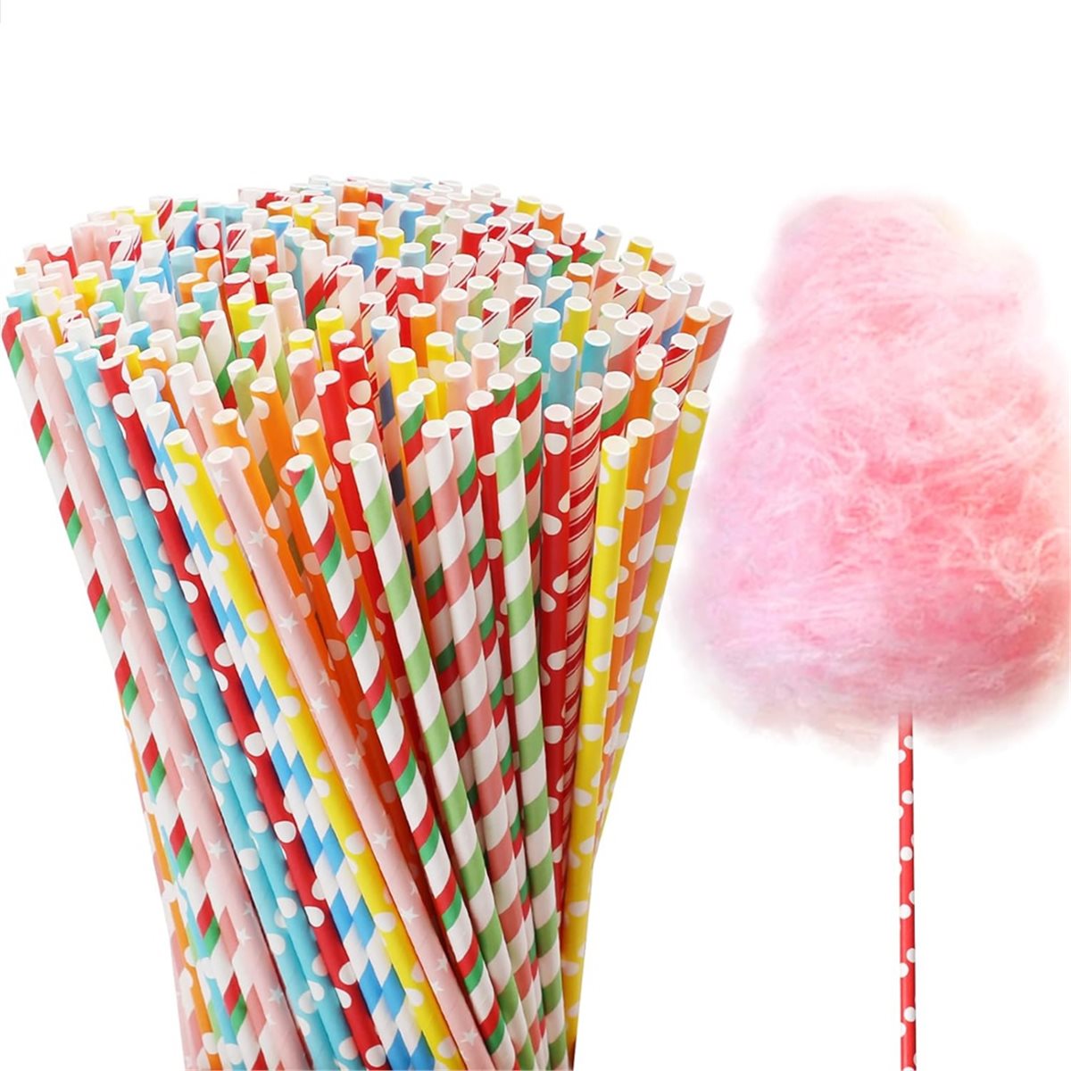 ABZT 200 Pieces Cotton Candy C - Cotton Candy Cone avaliação e preço