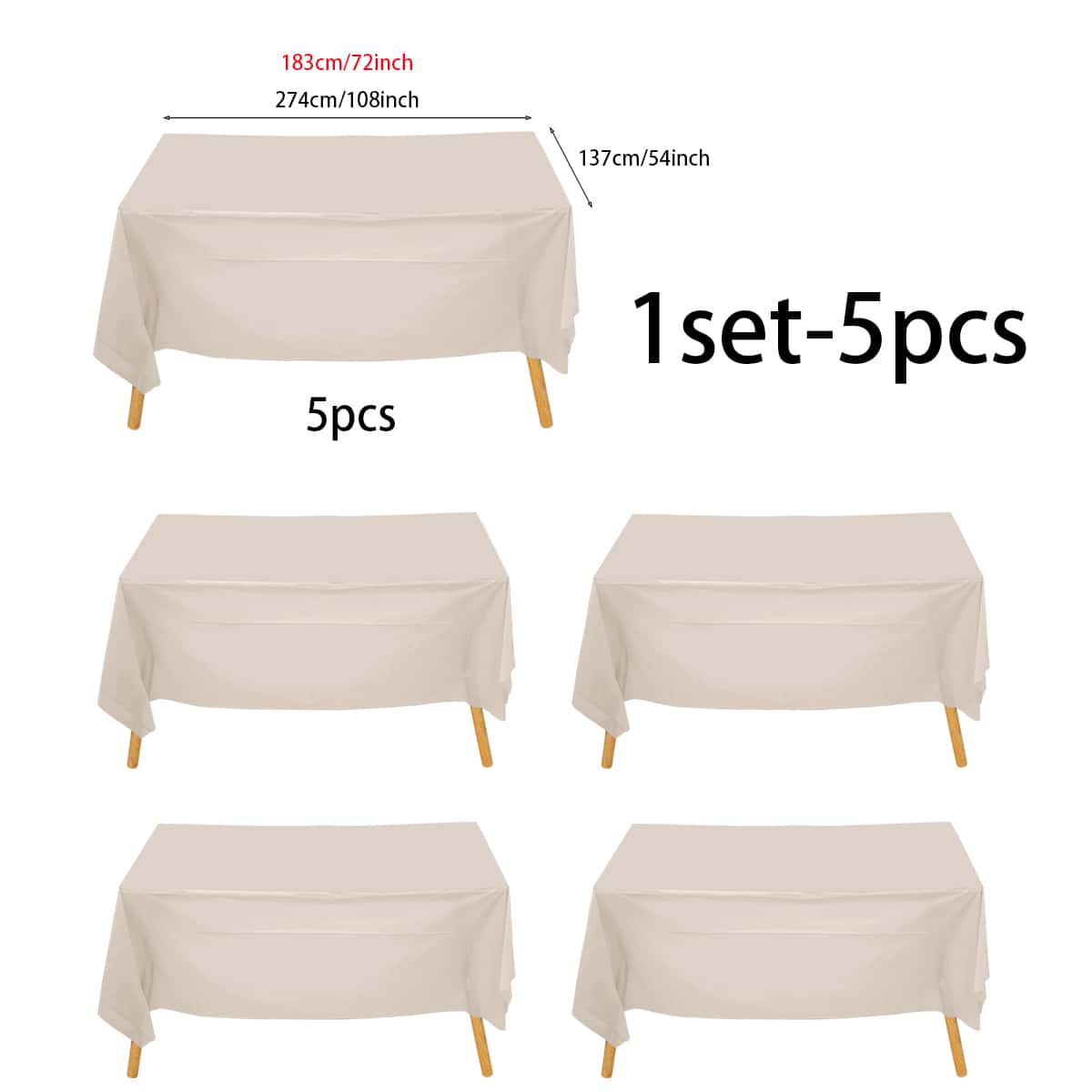 5pcs Disposable Plastic Party  - Table Cloth Disposable avaliação e preço