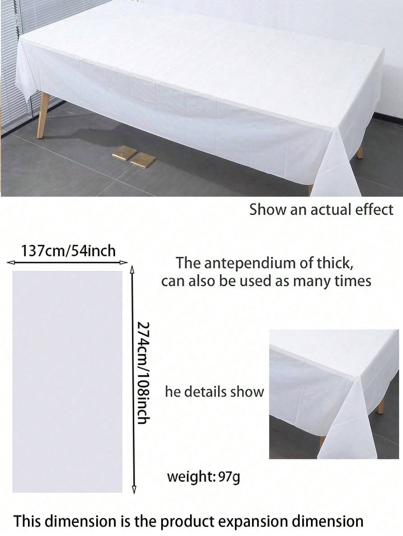 5pcs Disposable Plastic Party  - Table Cloth Disposable avaliação e preço