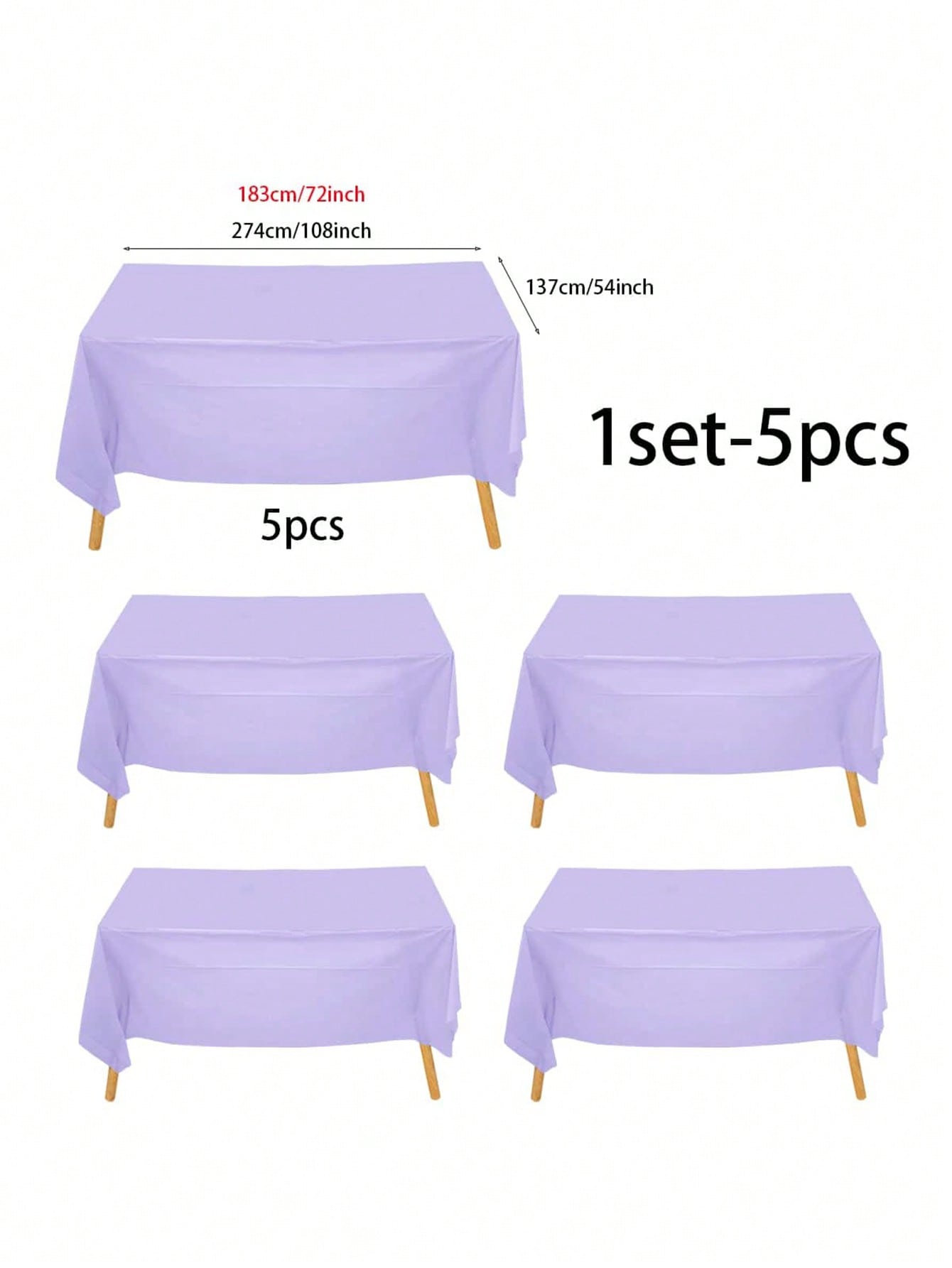 5pcs Disposable Plastic Party  - Table Cloth Disposable avaliação e preço