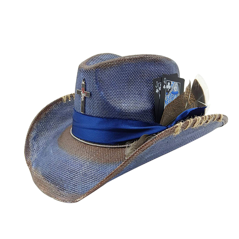 Western summer cowboy hat stra - Paper Straw Color avaliação e preço