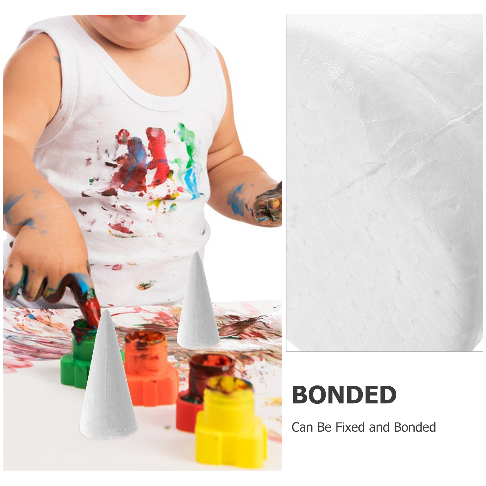12pcs 15cm White Solid Craft F - Cotton Candy Cone avaliação e preço