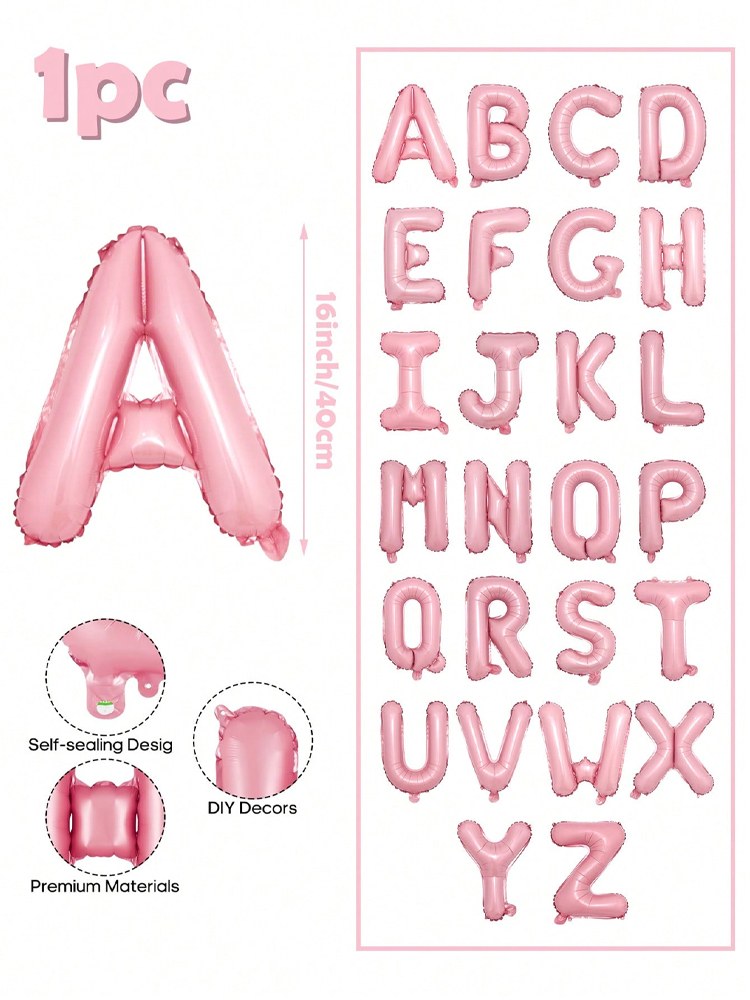 16 inch pink letter decoration - Event Z avaliação e preço