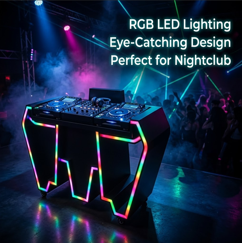 Custom Metal LED DJ Booth Tabl - Event Suppliers avaliação e preço