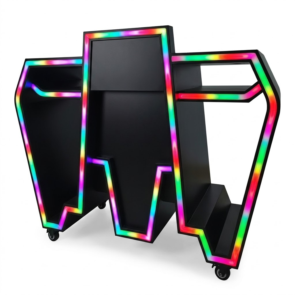Custom Metal LED DJ Booth Tabl - Event Suppliers avaliação e preço