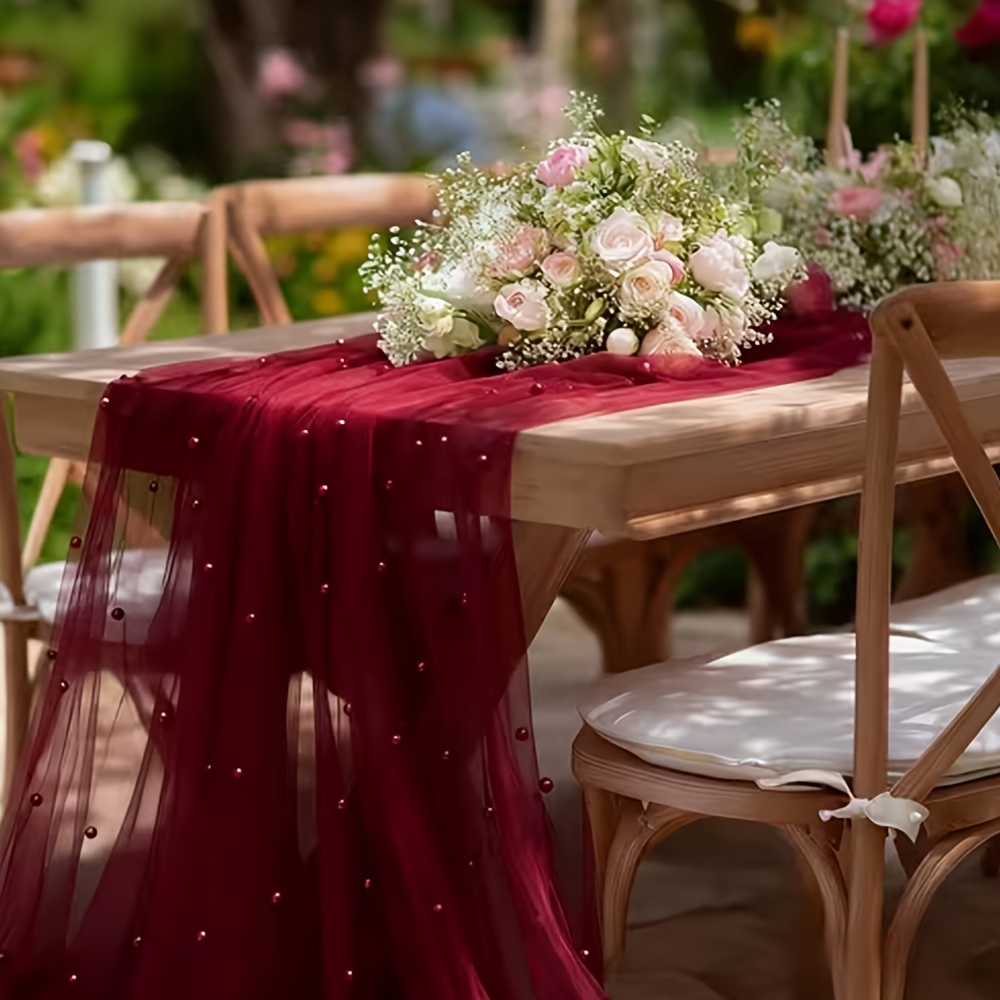 300cmX160cm Pearl Mesh Fabric  - Dessert Table Backdrop avaliação e preço