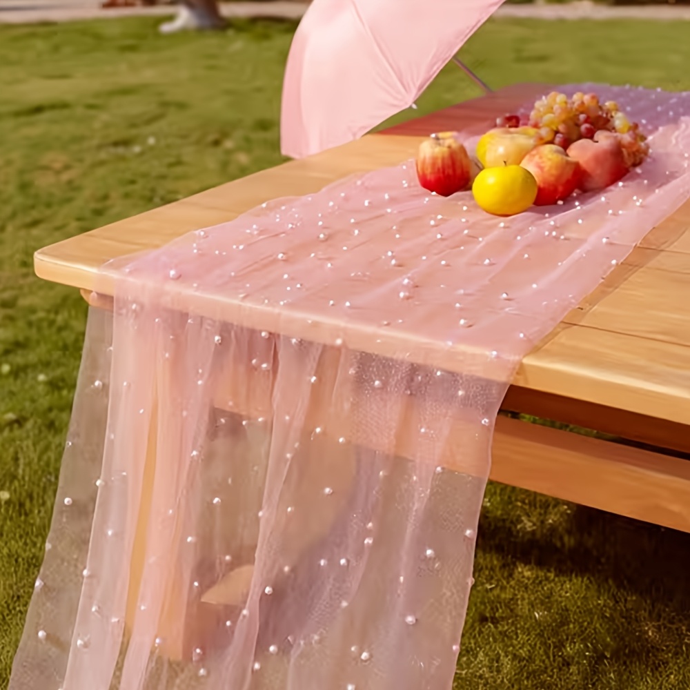 300cmX160cm Pearl Mesh Fabric  - Dessert Table Backdrop avaliação e preço