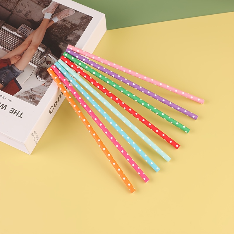 100pcs colorful disposable pap - Paper Straw Color avaliação e preço