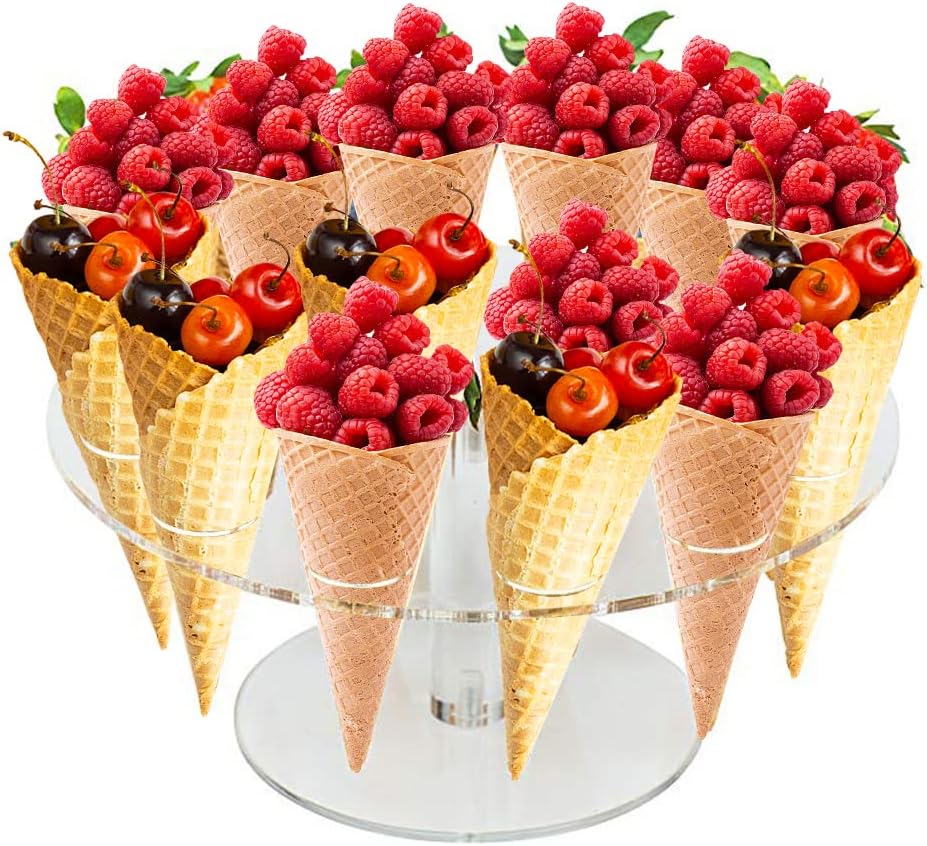 Ice Cream Cone Holder Acrylic  - Cotton Candy Cone avaliação e preço