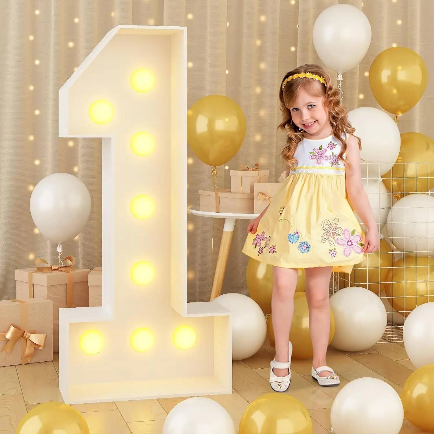 Giant Number Led Light for Kid - Led Balloon Light avaliação e preço