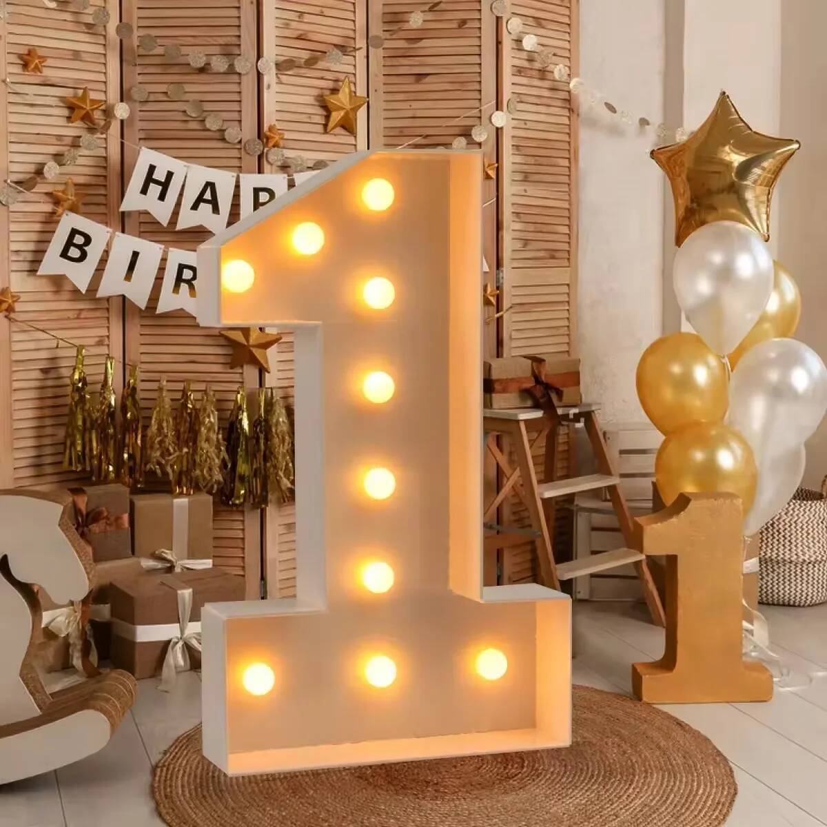 Giant Number Led Light for Kid - Led Balloon Light avaliação e preço