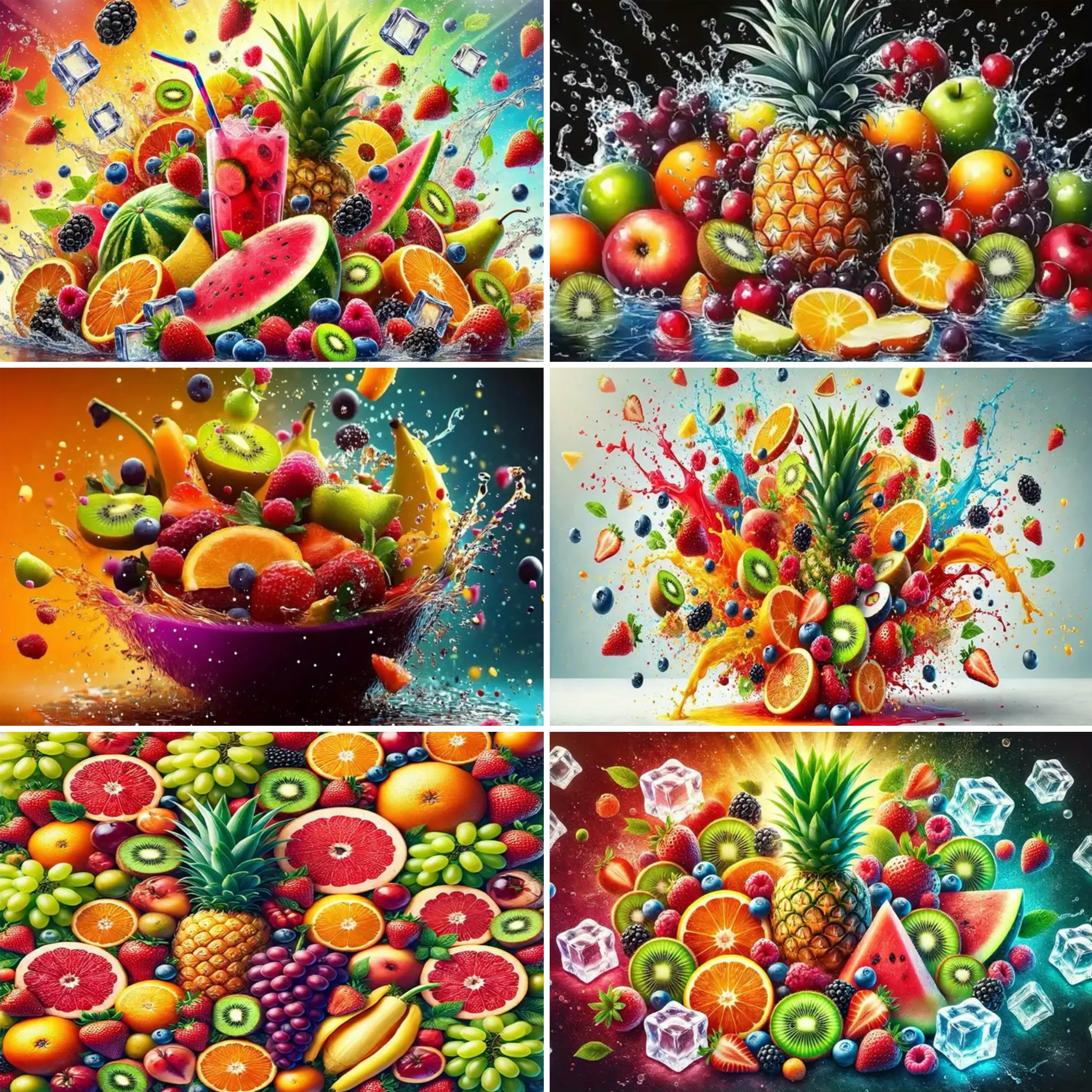 3D Colorful Fruit Party Decora - Party Event Supply Store avaliação e preço