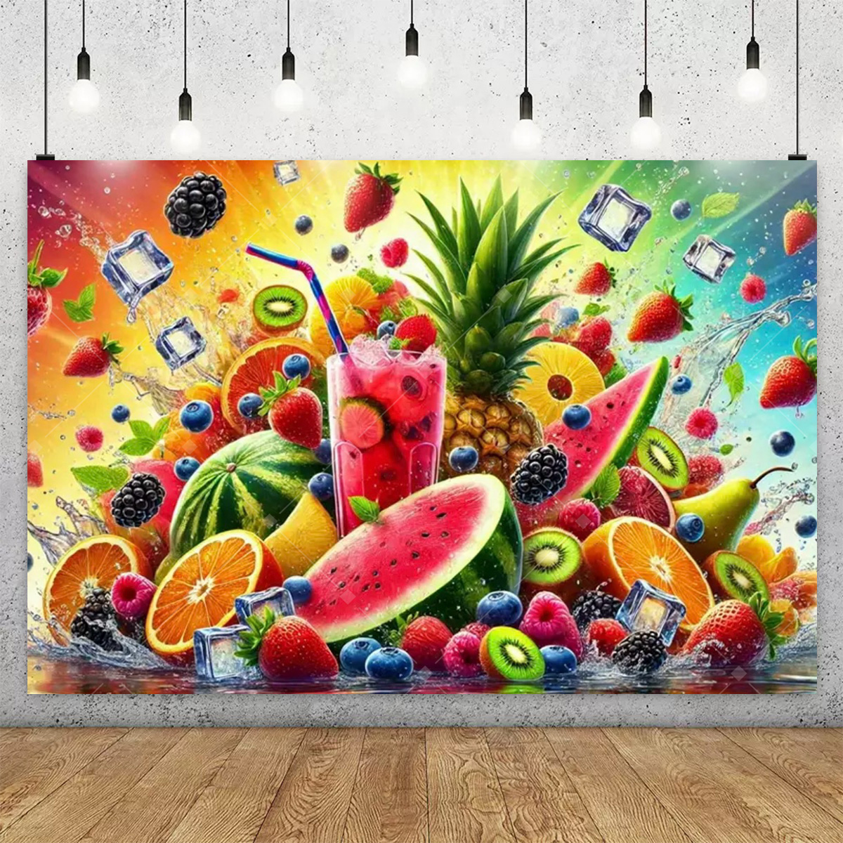 3D Colorful Fruit Party Decora - Party Event Supply Store avaliação e preço