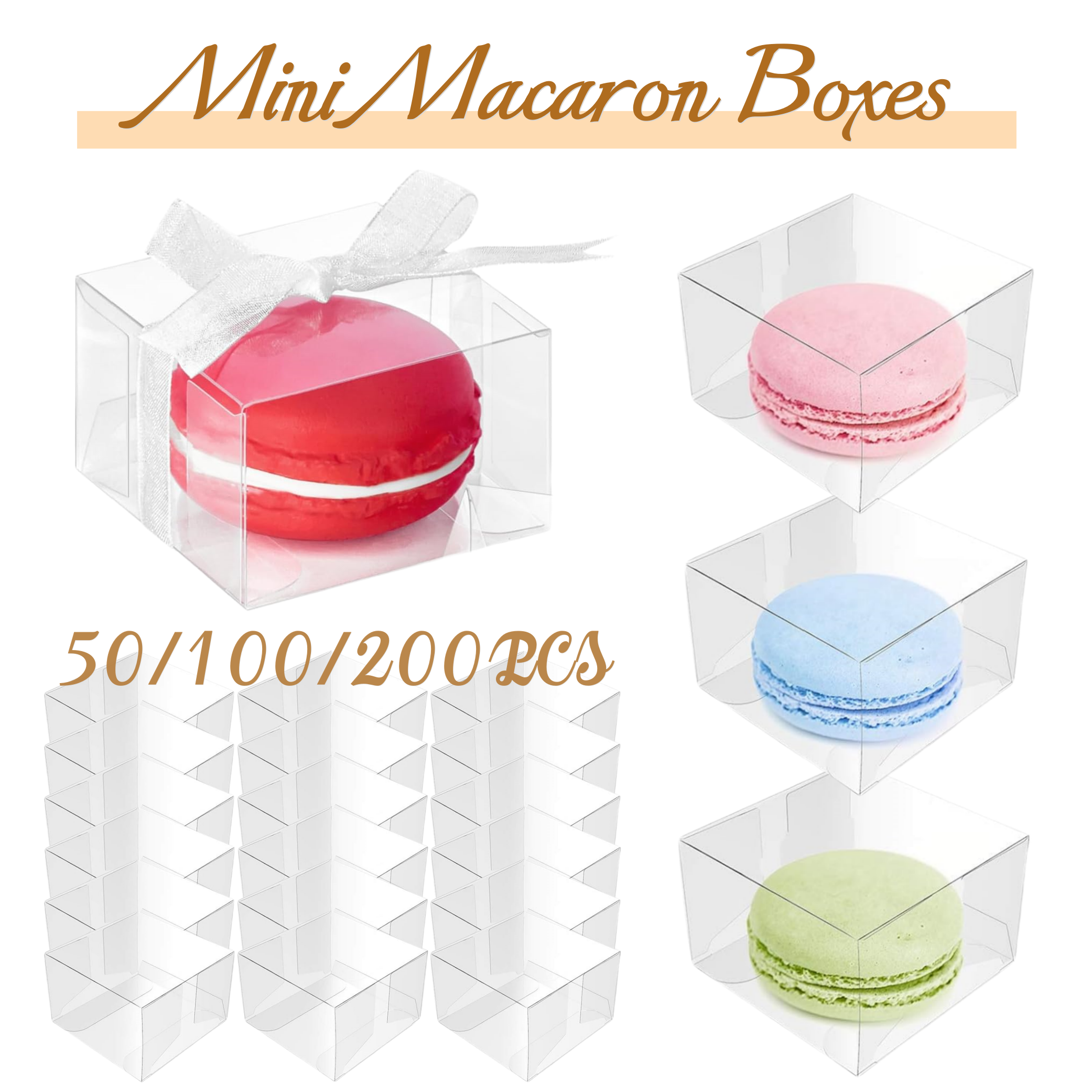 50-200Pcs Mini Macaron Boxes C - Event Party Box avaliação e preço