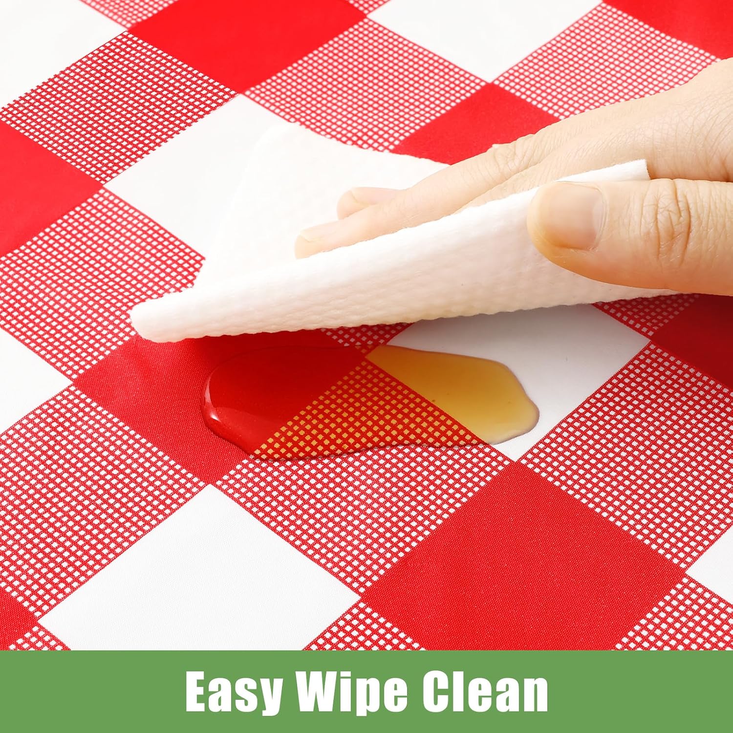 Smiry 3 Pack Red Gingham Dispo - Table Cloth Disposable avaliação e preço