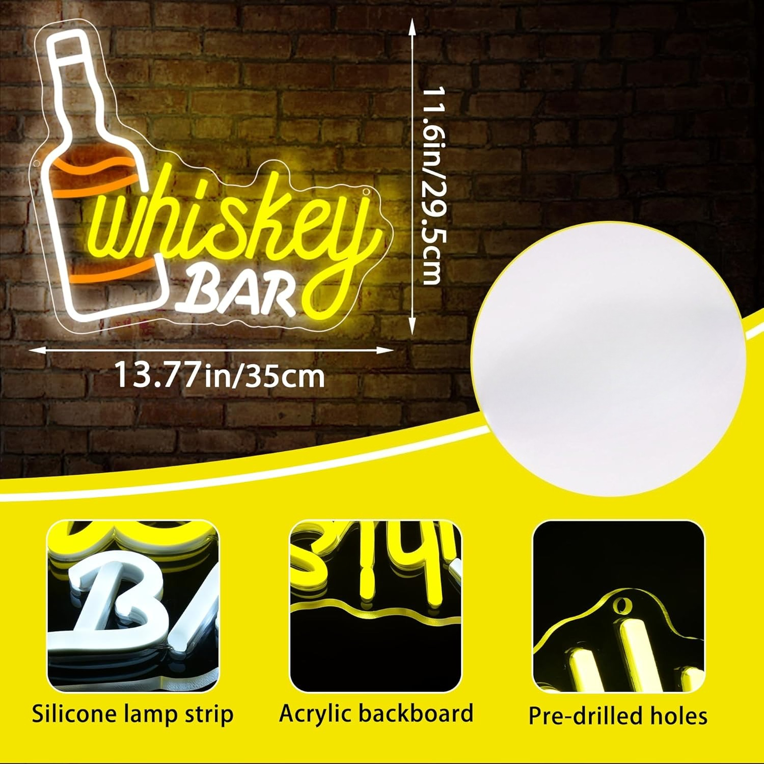 Whiskey Bar Neon Sign Business - Neon Sign Party avaliação e preço