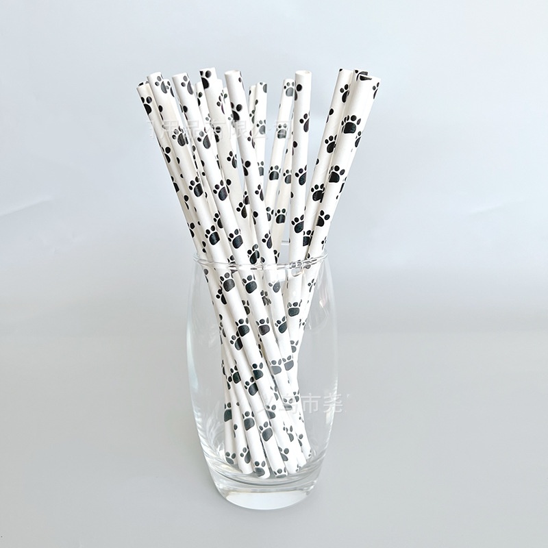 Moustache Paper Straw Cow Blac - Paper Straw Color avaliação e preço