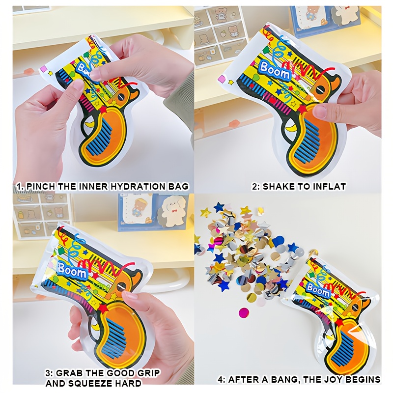 20 Colorful Confetti Poppers,  - Confetti Cannon Tube avaliação e preço