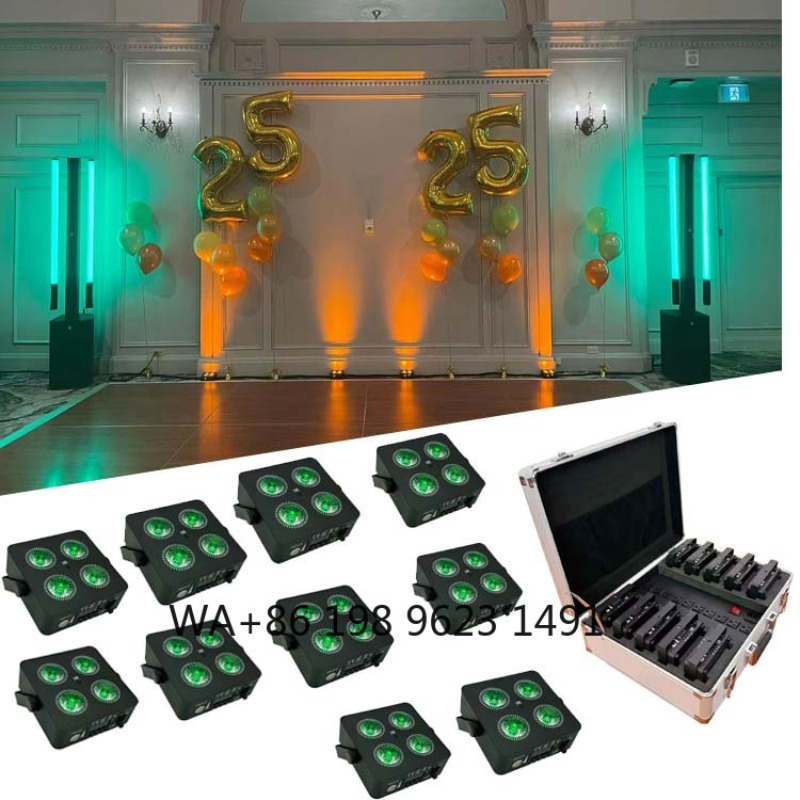 4X18W Flat Mini LED Par Light  - Event Party Dj avaliação e preço
