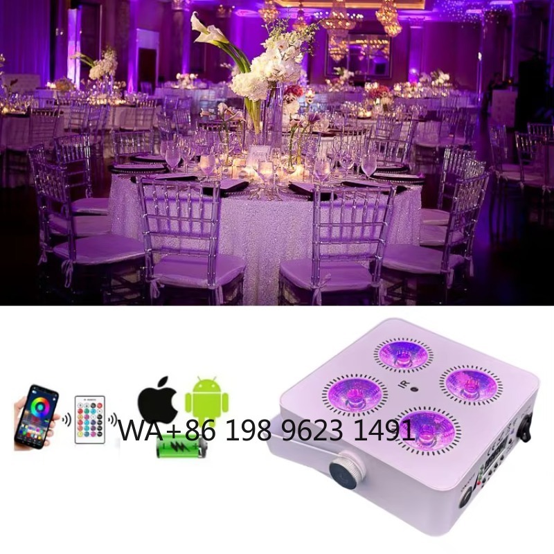 4X18W Flat Mini LED Par Light  - Event Party Dj avaliação e preço