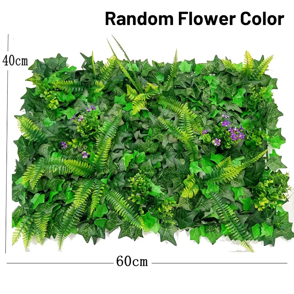 40*60cm Artificial Lawn Plant  - Flower Wall Panel avaliação e preço