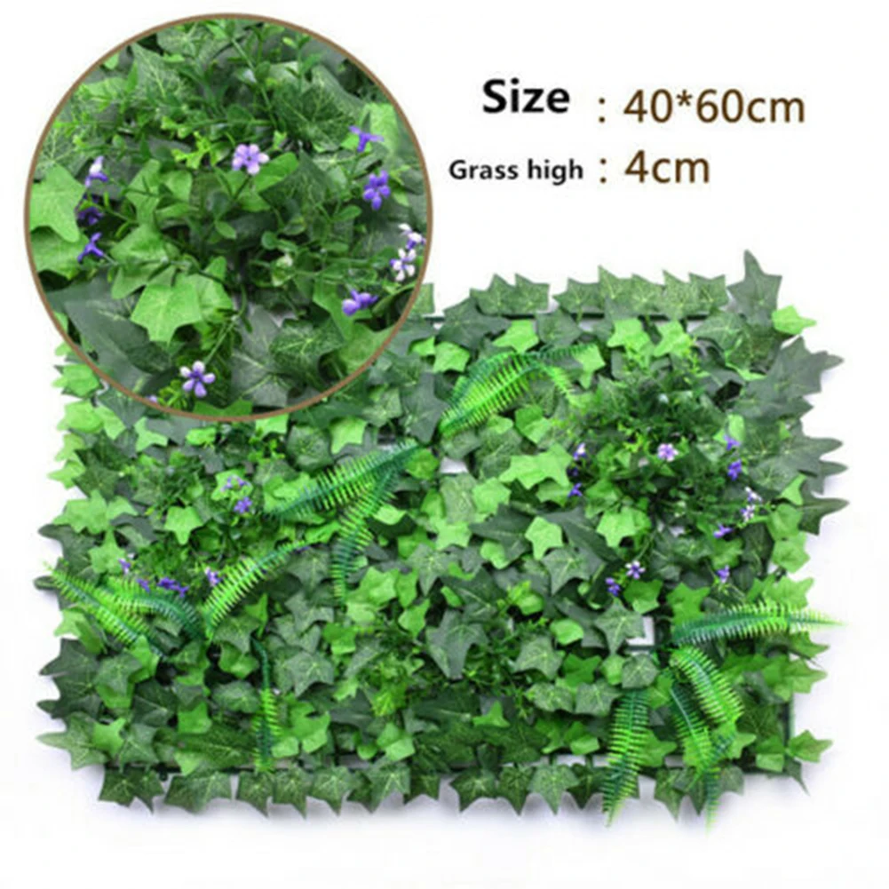 40*60cm Artificial Lawn Plant  - Flower Wall Panel avaliação e preço