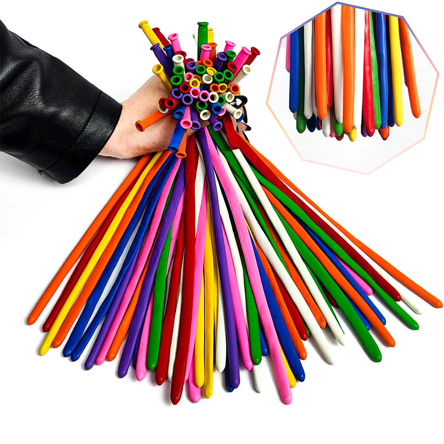 50/101pcs Long Strip Balloon w - Balloon Pump Hand avaliação e preço