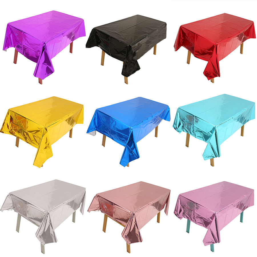 137cm*183cm Rose Gold Sliver D - Table Cloth Disposable avaliação e preço